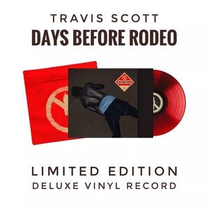 Travis Scott Days Before Rodeo Vinyl DELUXE RED COLORED COVER SEALED IN HAND